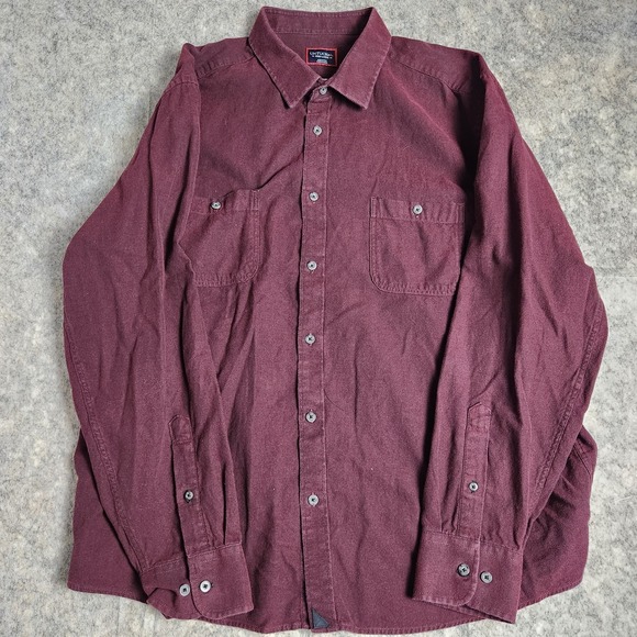 UNTUCKit Other - UNTUCKit Shirt Men 3XL XXXL Red Herringbone Plaid‎ Long Sleeve Button Up Preppy